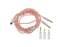 Cabo Divisor De Fone De Ouvido Y 49.21 Polegadas Para Computador Com 2.5mm 3.5mm 4.4mm Fêmea E 3.5mm Macho Duplo Bronze