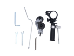 Adaptador universal para furadeira elétrica para corte de chapas metálicas em aço, ferro, cobre, alumínio e outras chapas metálicas.