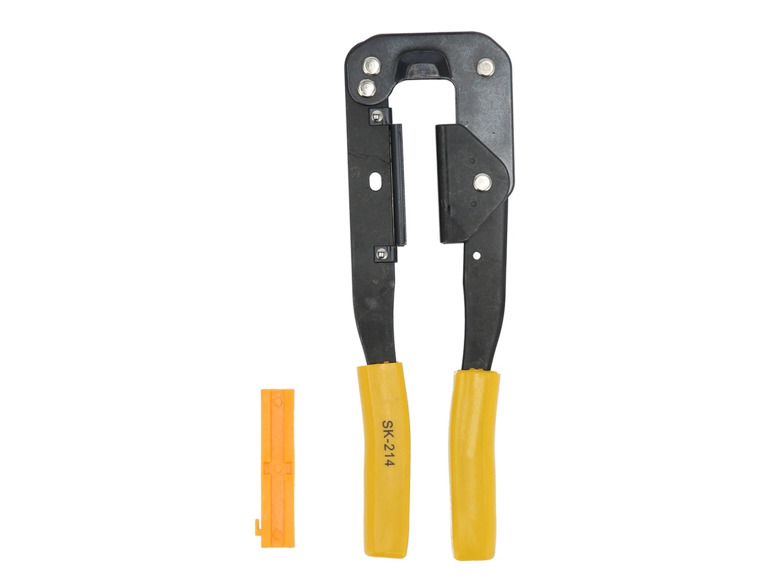 Alicate De Crimpagem Para Cabos Planos Sk-214, Em Aço Alto Carbono, Com Suporte Matriz. -aquaforge