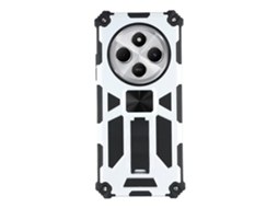 Capa De Celular Tkdaddy Para Xiaomi Redmi 14c 4g / 14r 5g / Poco C75 4g Com Suporte E Proteção Contra Quedas, Pc Capa Traseira De Tpu, Prata