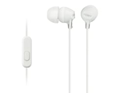 Auriculares com Fio SONY Mdr-Ex15Ap (In Ear - Microfone - Branco)