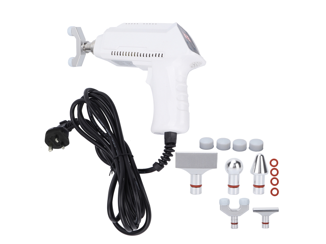 KOFIHETY Massageador Elétrico De Coluna Com Impulso Térmico Branco, Ferramenta De Ajuste Quiroprático (tomada Uk 220v)