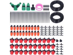Kit de irrigação por gotejamento automático para estufas, microjardins e sistemas de irrigação agrícola.