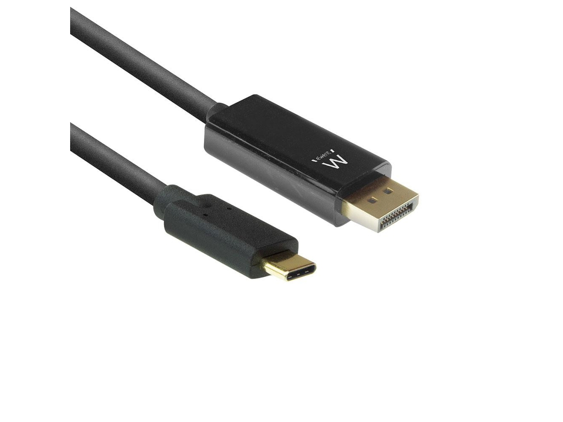 Ewent Ew9826 Adaptador de Cabo de Vídeo 2 M Usb Type-C Displayport Preto