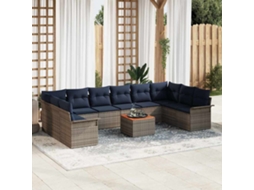 Vidaxl Conjunto De Sofá De Jardim 11 Unid. 10-número De Lugares