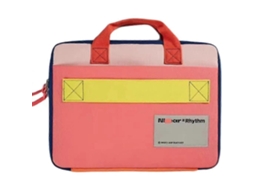 Capa Protetora Para Laptop Colorblock, Estilo Maleta, Ideal Para Viagens De Negócios, Até 16 Polegadas.