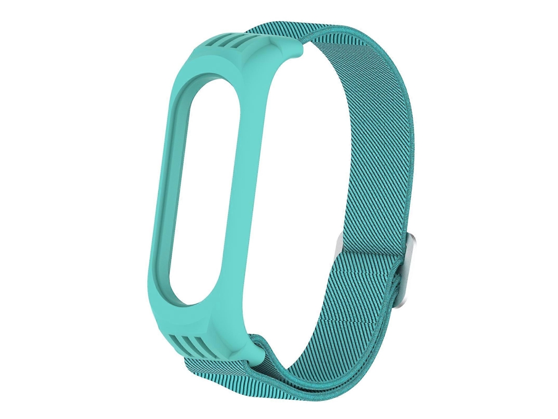 Pulseira Elástica Com Fivela Em Formato De 8 Para Xiaomi Mi Band 3/4/5 (verde Escuro)