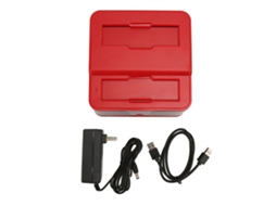 Base de Docking Estação Externa SATA USB 3.0, para Discos de 2.5/3.5 Polegadas, Dual, Clone Offline