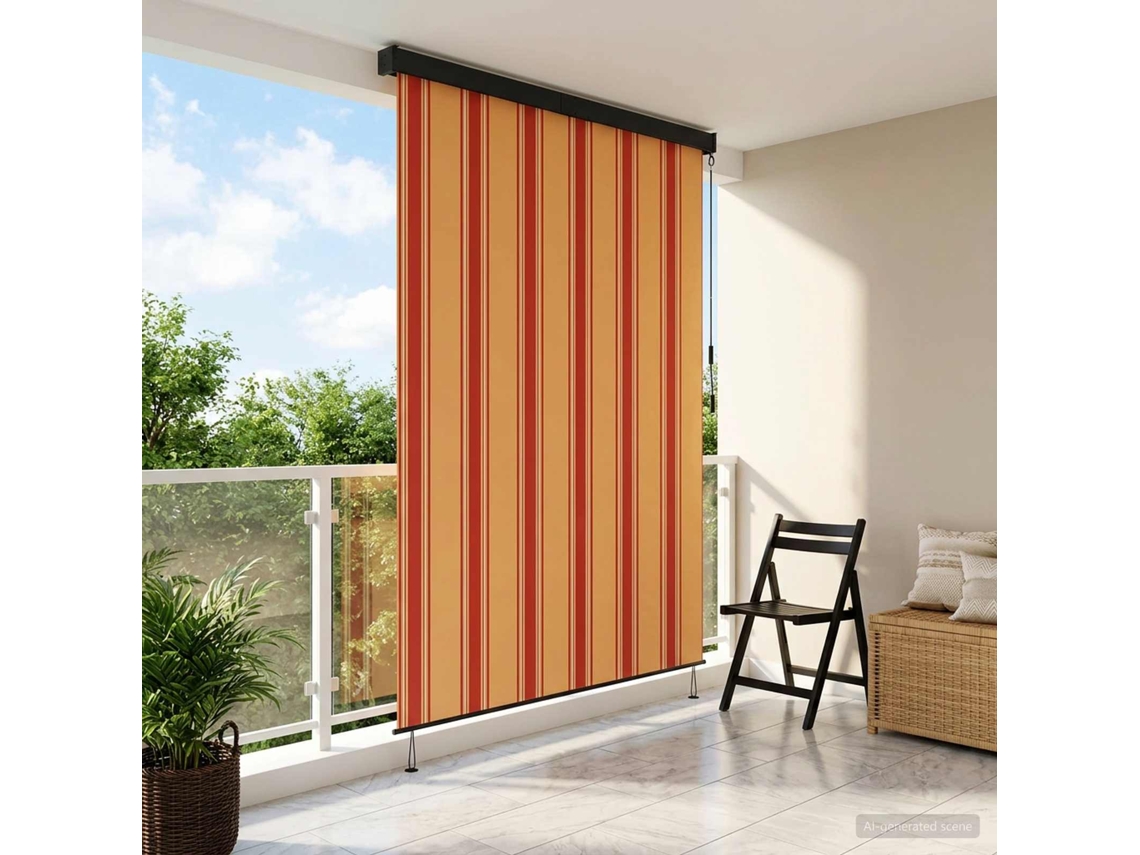Vidaxl Estores De Rolo Multicolor 80 X 250 Cm Tecido E Alumínio
