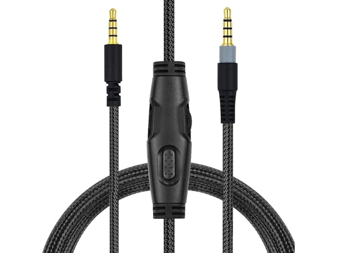 Cabo De Extensão Trançado Para Fone Ouvido Hyperx Cloud Com Controle Volume E Função Mudo