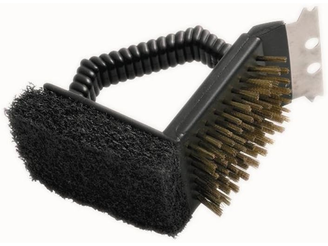 Escova 3 em 1 para Grelha, com Raspador AQUAFORGE