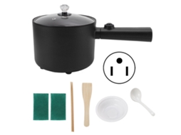 Panela elétrica mini 1.8l 450w antiaderente multifuncional com 6 modos de cozimento azul safira