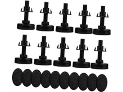 Nuobesty Conjunto De 10-niveladores Ajustáveis Para Móveis, Suporte Para Pés De Sofá, Pés Niveladores Resistentes Para