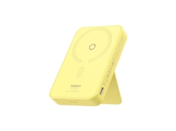Magpro Magnetic Bracket Wireless Fast Charging Power Bank 5000mAh 20W Amarelo BASEUS