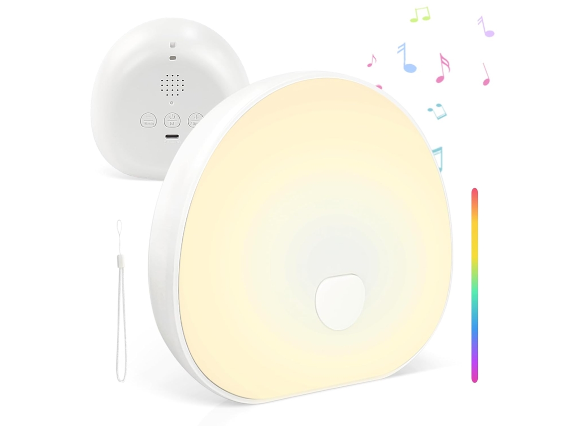 Ruído Branco, 7 Opções de Iluminação, Timer e Conexão Usb c. STELASPLEN