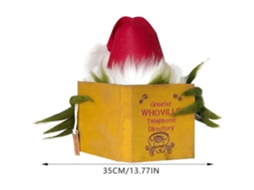Enfeite Divertido Para Árvore De Natal O Grinch Escondido Atrás De Um Livro. Decoração De Natal. Loja Olysi