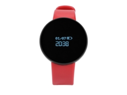Pulseira Esportiva Tlwd3 com Passômetro, Monitor de Frequência Cardíaca e Controle Via Aplicativo. EOOCOO (vermelha)