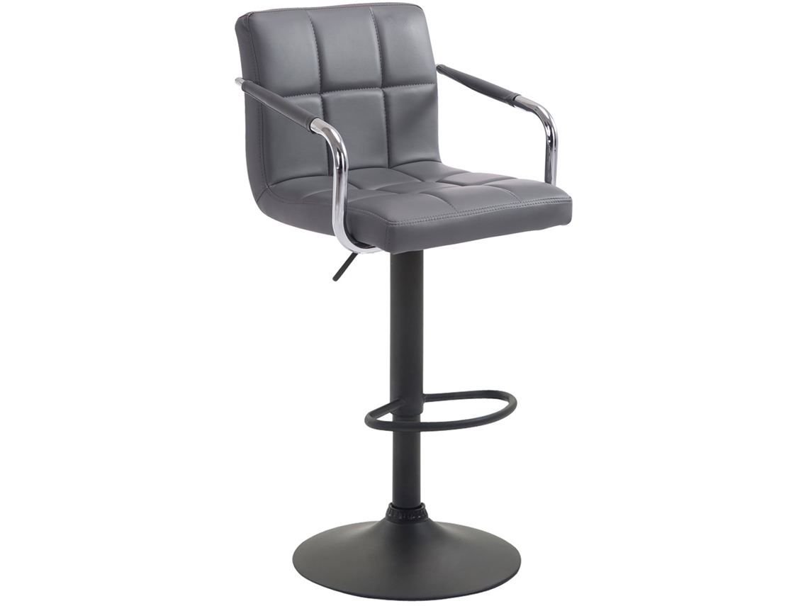 Banco De Bar Lucy V2 Cinza/preto Clp