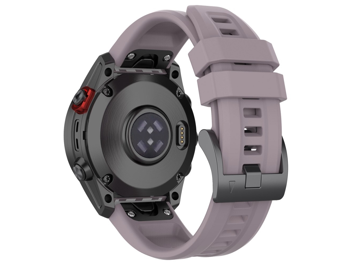 Bracelete Silicone Liberação Rápida 26Mm para Garmin Fenix 7X/7X Solar/6X/6X Pro/Tactix 7 Roxo