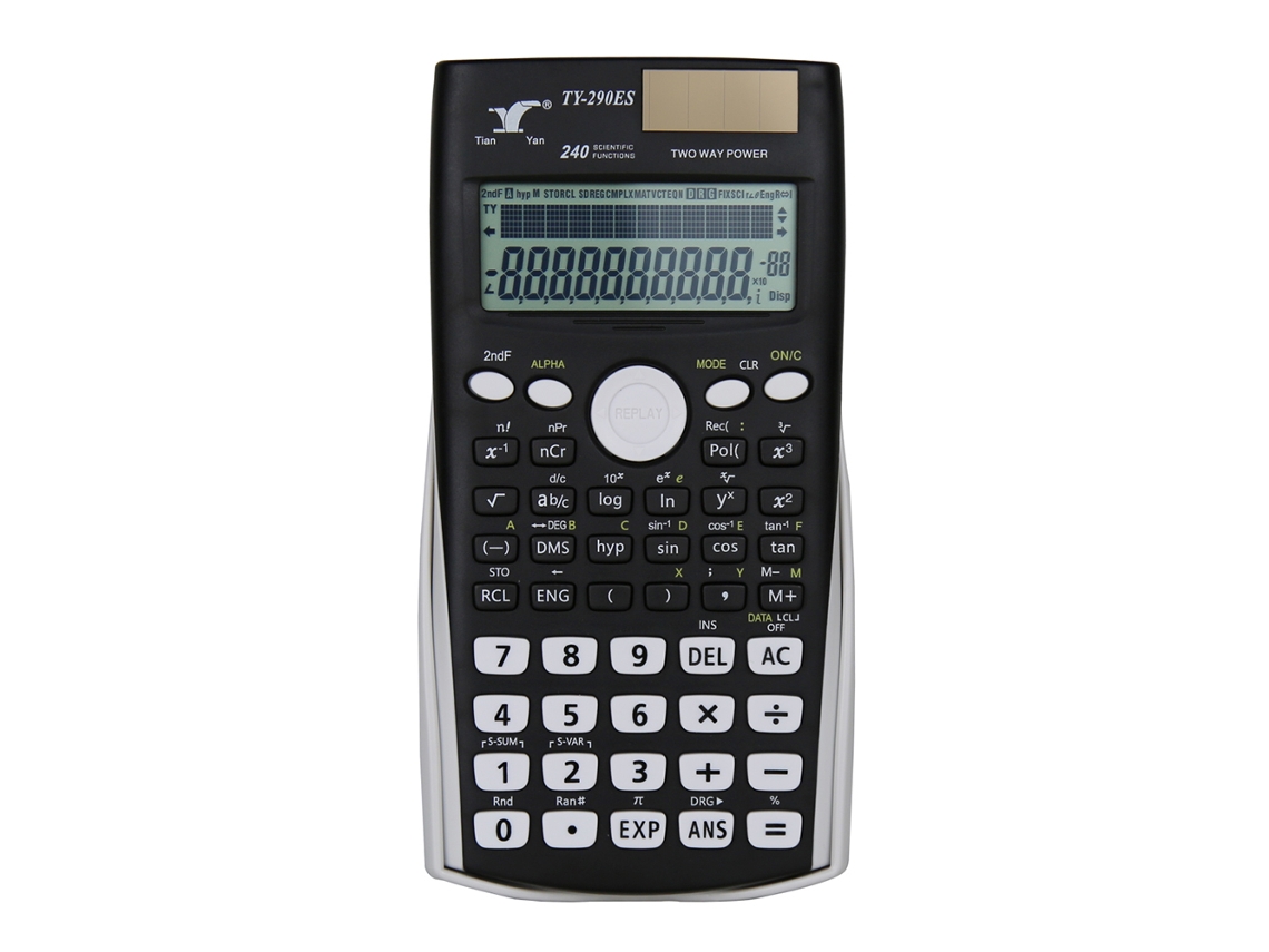 Calculadora Científica Com 240 Funções E Tela Lcd De 2 Linhas Ideal Para Estudantes E Professores Portátil