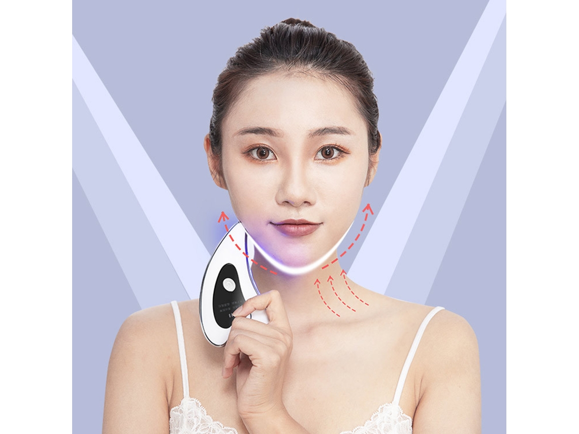 Massageador Facial Com Massagem Quente E Rejuvenescimento Por Fótons
