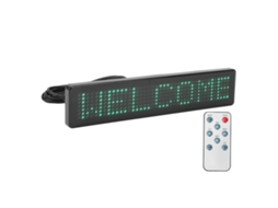 Painel Led Matricial Programável Com Controle Remoto Para Anúncios Rolantes Z741g Verde