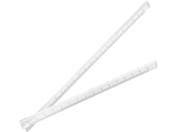 Régua de plástico transparente Homoyoyo, 2 peças, ferramenta de medição precisa para uso em ambientes externos, ideal para a escola.