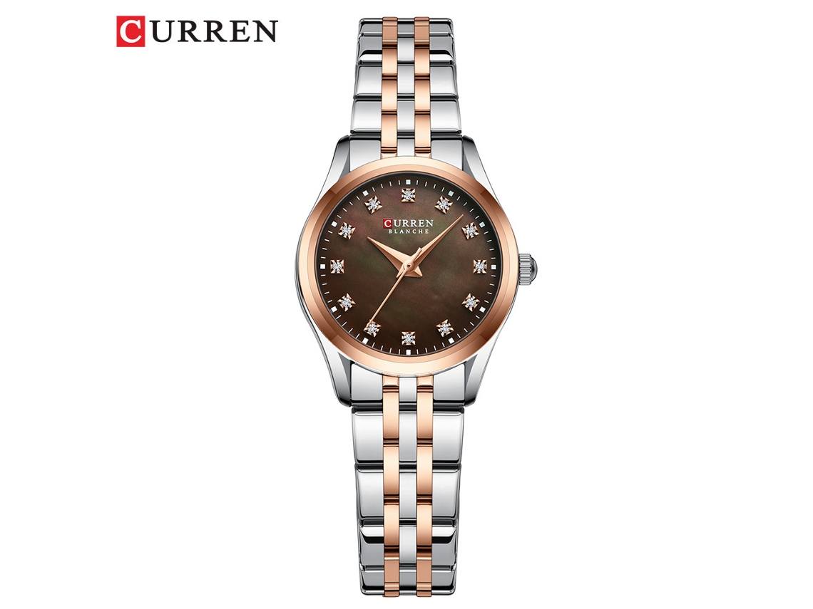 Relógio Feminino Moderno, Relógio De Pulso De Quartzo À Prova D'água Com Pulseira De Aço.
