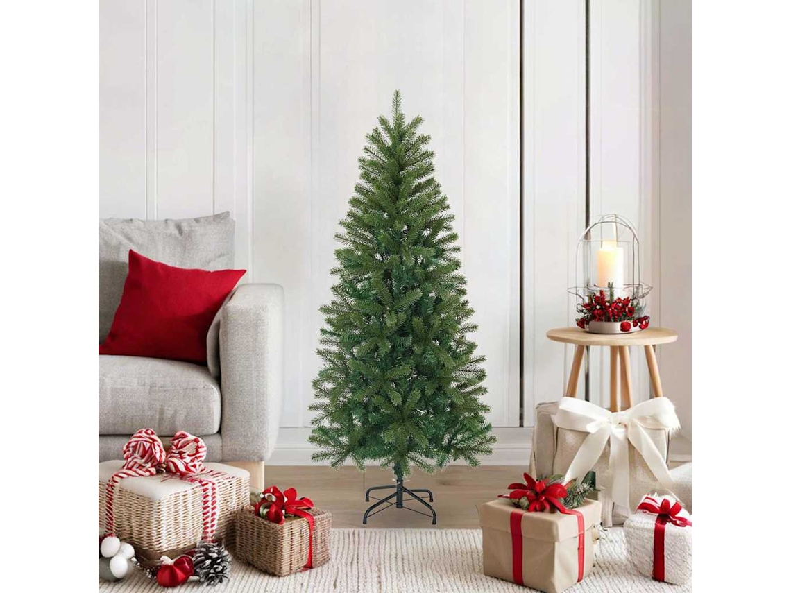 Vidaxl Árvore De Natal Artificial Verde 120 Cm Pvc, Pe E Aço