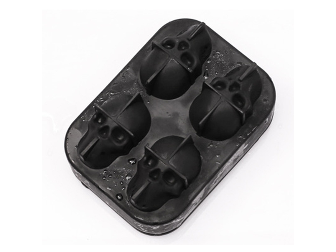 Molde De Silicone Flexível Em Formato Caveira 3d, Próprio Para Alimentos