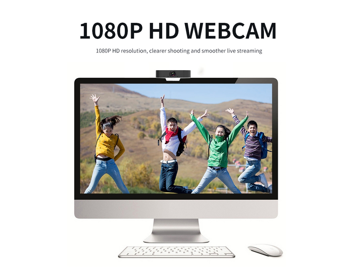 Webcam Full Hd 1080p Com Microfone Para Laptop/desktop
