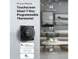 Termóstato De Aquecimento Elétrico Inteligente Wifi Ewelink (com Controlo Wifi Inteligente E Função De Pesquisa E Emparelhamento De Ponto De Acesso Bt
