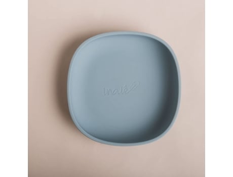 Prato De Silicone Com Base Aderente Azul Inaie Prts Azu