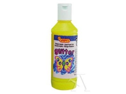 Bote Tempera Liquida Glitter Jovi 250Ml Amarillo