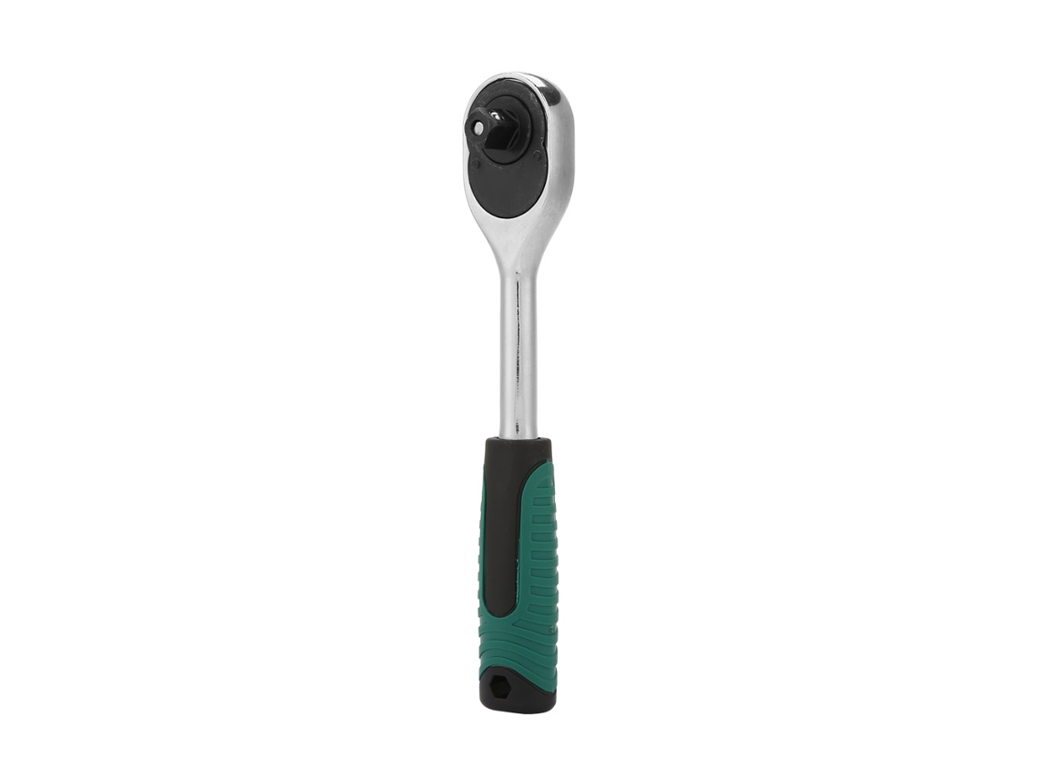 1 Peça Chave De Roda Dentada Com Cabo Quadrado 1/2" De Aço Reta Reversível Ferramenta De Encaixe Profissional