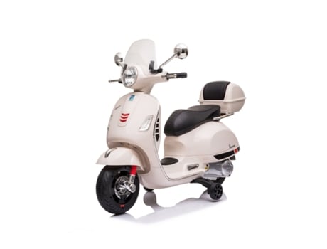Vespa Elétrica Moto para Crianças Piaggio Gt Branco 0-6 Anos 6V