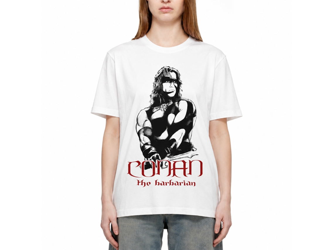 Rockinstone Conan Black And Red White Adult T-shirt Size:xxl
