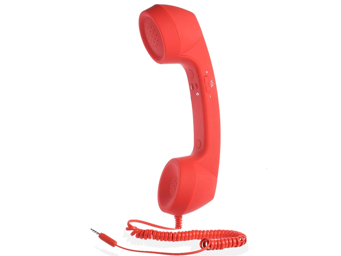 Receiver De Chamada Retro Clássico Com Mini Microfone 3.5mm Para Smartphone