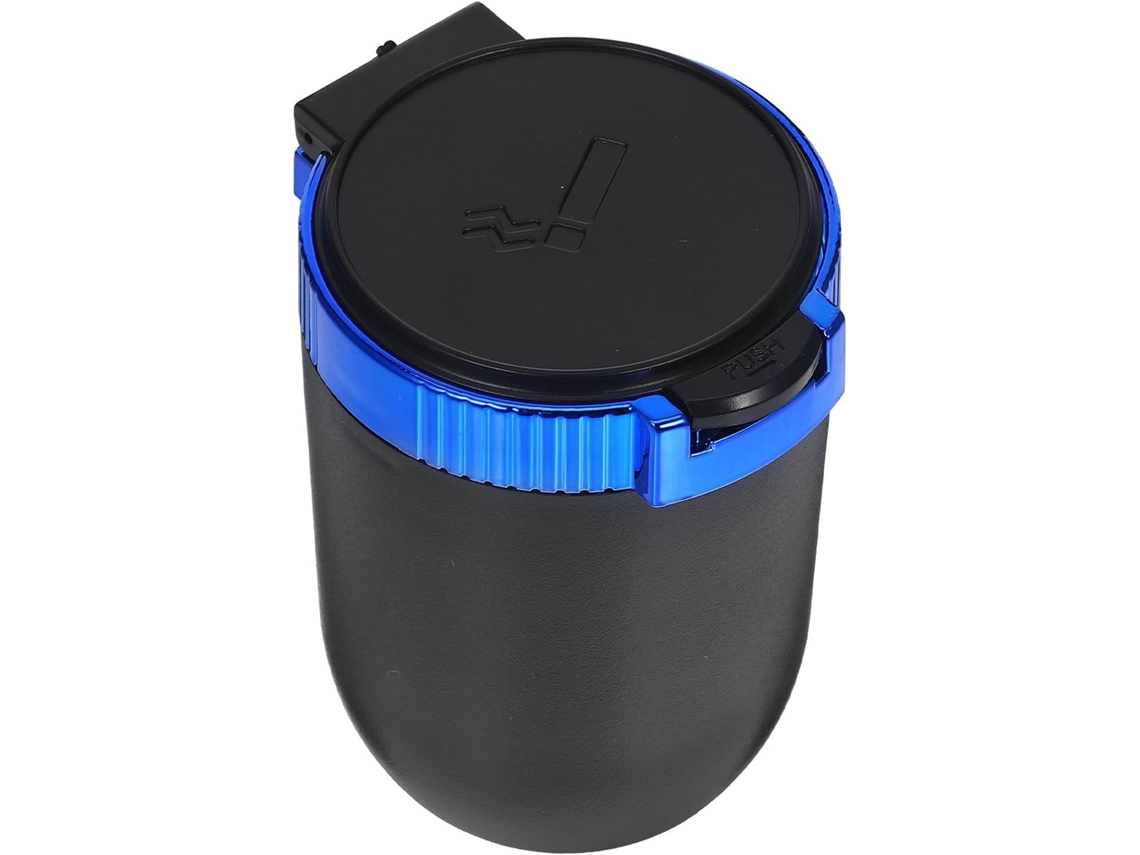 Cinzeiro Portátil Para Carro Em Aço Inoxidável E Abs, Com Tampa, Estilo Moderno, Ideal Para O Interior Do