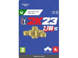 Cartão Xbox Series X PGA Tour 2K23 2700 VC Pack (Formato Digital)