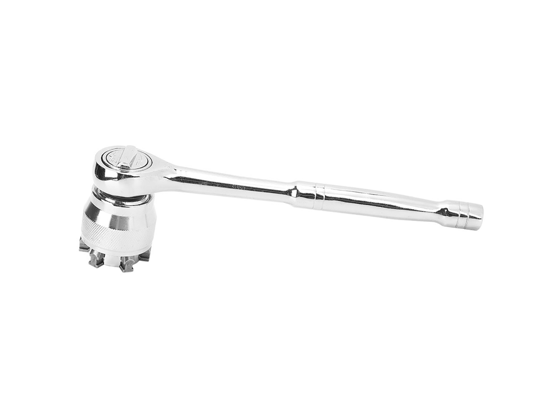Laxiscreed Chave De Soquete Com Manícula 3/8 Polegadas - Ferramenta Manual Em Aço Cromado