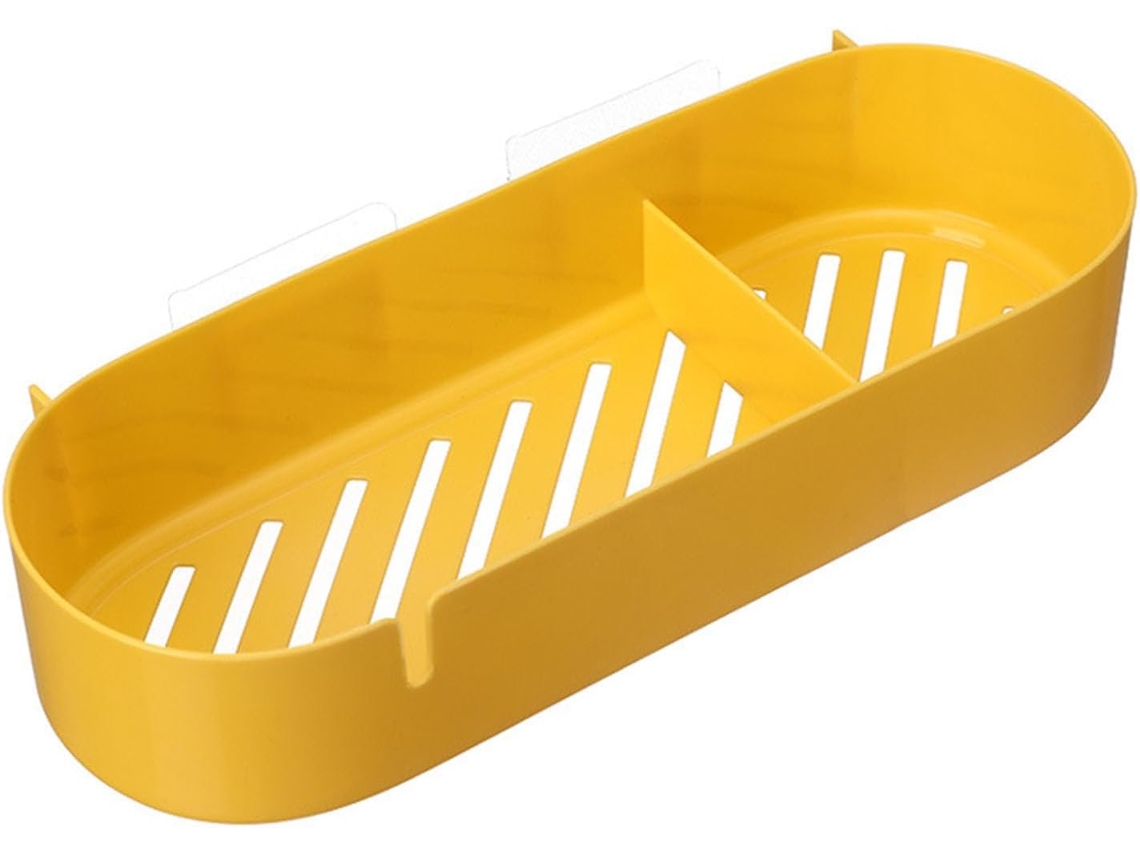 Organizador De Prateleira Para Ralo Banheiro, Economizando Espaço, Para Uso Doméstico, Em Material Pp Leve, 27x 10x 5