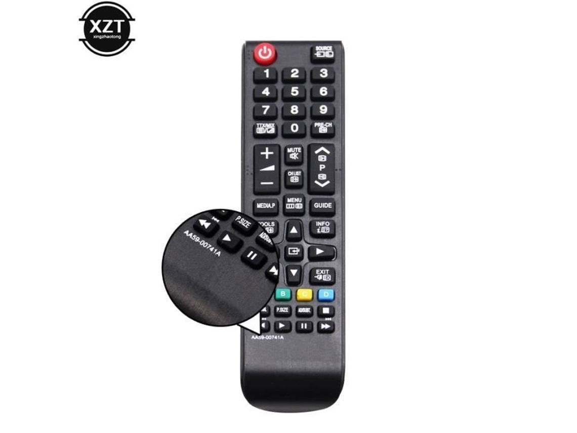Controlador de Substituição Negrouniversal para Tv Samsung Controle Remoto Hdtv Led Smart Tv Aa59 00741A