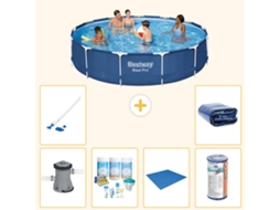 Bestway Piscina Bestway Steel Pro Redonda - 396x84 Cm - 7-peças S21612