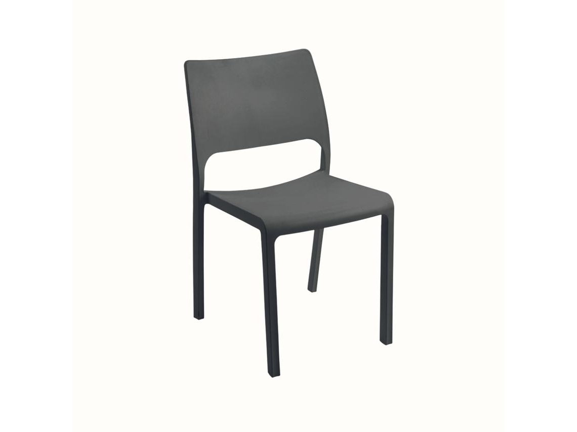  Cadeira Breva Antracite IPAE PROGARDEN (46.5x52.5x82 cm)