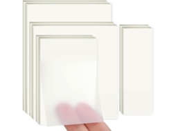 400 Folhas De Notas Autoadesivas Transparentes, Para Material Escolar, Casa, Quatro Tamanhos Aquaforge