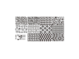 Prato De Estampagem Para Unhas Em Aço Inoxidável Retangular Diy Modelo De Imagem Para Manicure Z05