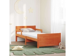 Vidaxl Estrutura De Cama Com Colchão Extensível Castanho 80 X 200 Cm