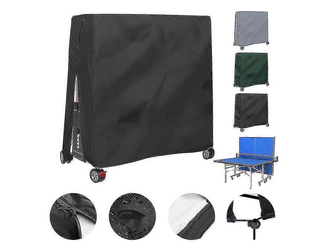 Rebe-funda Para Mesa De Tenis De Mesa Exterior Impermeável E Antipoeira 165x70x185cm Resistente Ao Vento E Climática Gery