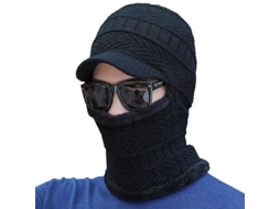 2026 gorro Balaclava de Invierno para Hombre com Lã Tricotada e Aquecimento Térmico para Atividades Ao Ar Livre e Desportos de Neve